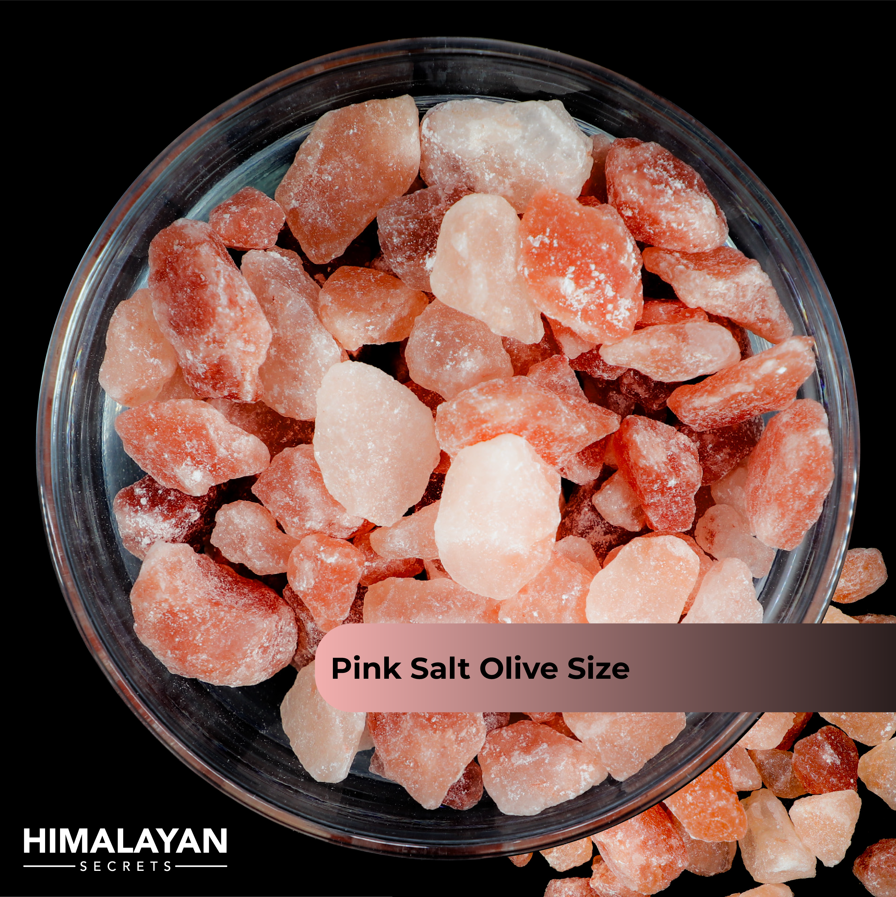 Pink Salt Chunks (Olive / Date / Large)